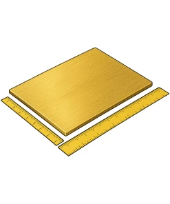 Op Maat Formaat Messing Graveerplaat