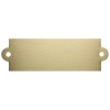 Messing Halsbandplaatje 61x12 mm