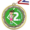 Medaille Tennis Groen 2e plaats Meisje