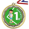 Medaille Tennis Groen 1e plaats Jongen