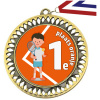 Medaille Tennis Oranje 1e plaats Jongen