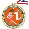 Medaille Tennis Oranje 1e plaats Meisje