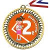Medaille Tennis Oranje 2e plaats Meisje