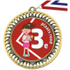 Medaille Tennis Rood 3e plaats Meisje