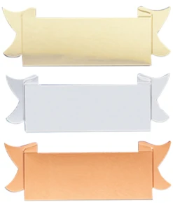 Aluminium Graveerplaat 95x33 mm - Vlag - G16