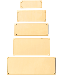 Aluminium Graveerplaat - Rechthoek - Goud - G21