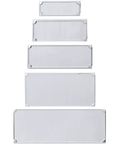Aluminium Graveerplaat - Rechthoek - Zilver - G21